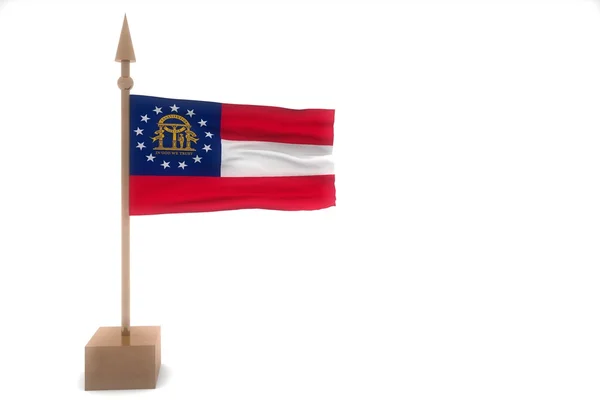 Georgia waving flag — Stock Photo, Image