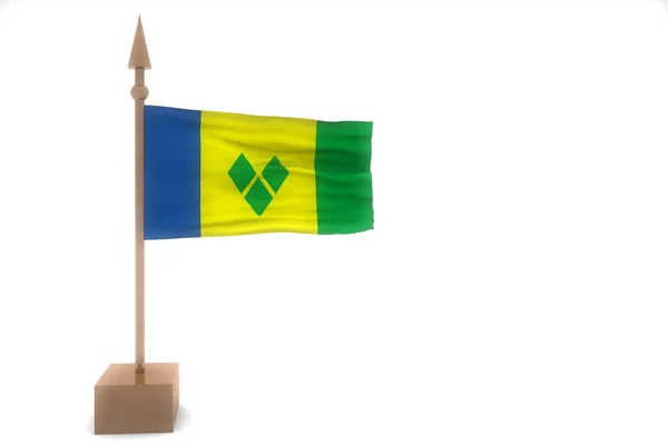 Saint Vincent en de Grenadines vlag — Stockfoto