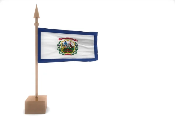 Flag of West Virginia — Stock Photo, Image