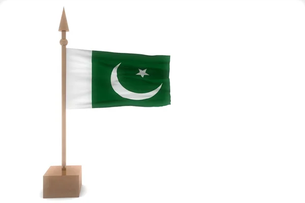 Pakistán ondeando bandera —  Fotos de Stock