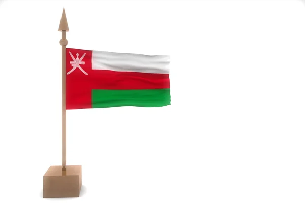 Omán ondeando bandera —  Fotos de Stock