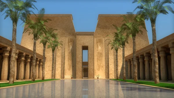 Egyptian palace inside — Stock Photo, Image