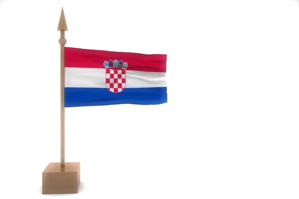 Hırvatistan bayrağı. — Stok fotoğraf