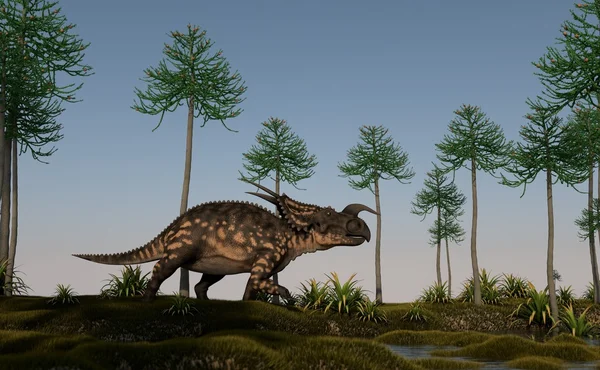 Einiosaurus pe țărm — Fotografie, imagine de stoc
