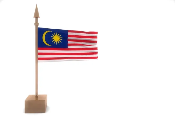 Малайзия размахивает флагом — стоковое фото