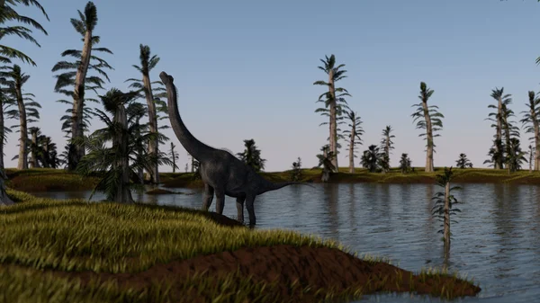 Mamenchisaurus Gölü yakınlarında