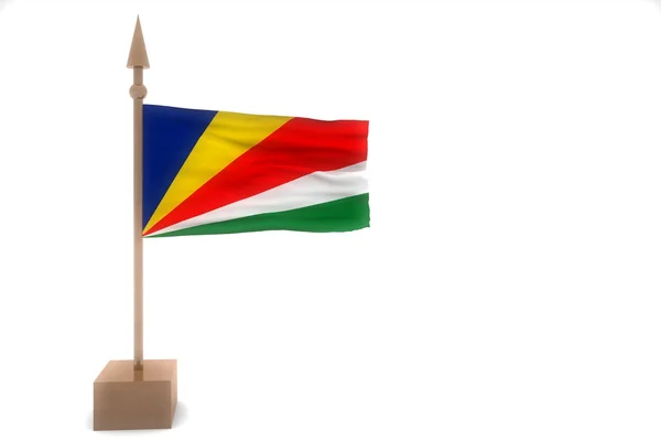 セーシェル共和国の旗 — ストック写真