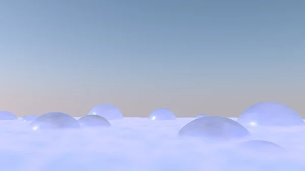 雲の中のガラス球 — ストック写真