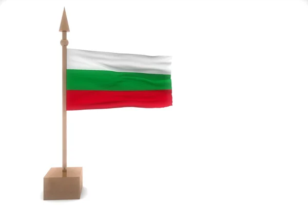 Bulgaria ondeando bandera — Foto de Stock