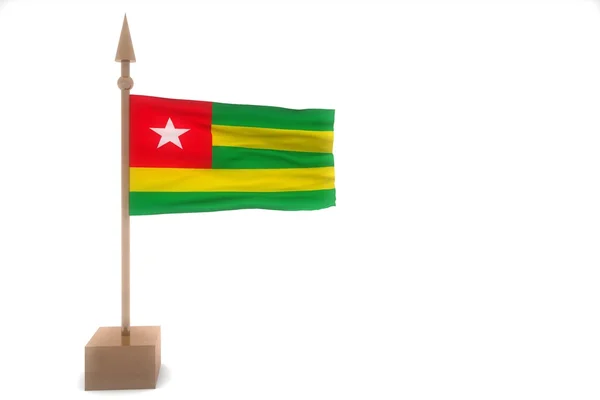 Togo ondeando bandera — Foto de Stock