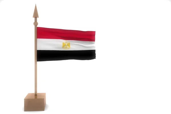 Egypte wuivende vlag — Stockfoto