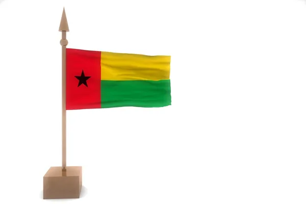 Guinea-Bissau ondeando bandera — Foto de Stock