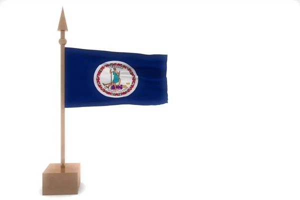 Флаг Виргинии — стоковое фото