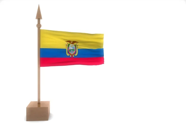 Ecuador waving flag — Stock Photo, Image