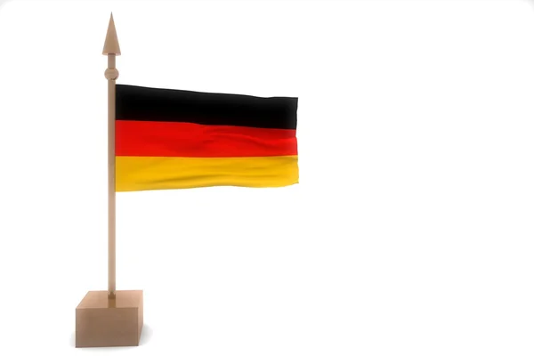 Deutschland schwenkt Flagge — Stockfoto