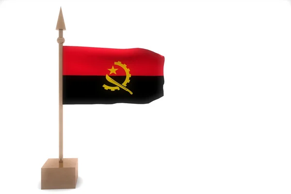 Angola Flagg – stockfoto