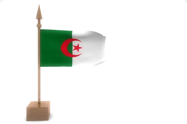 Argélia Bandeira Fotografias De Stock Royalty-Free