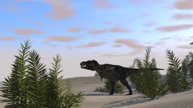 Tarih öncesi tyrannosaurus t-rex