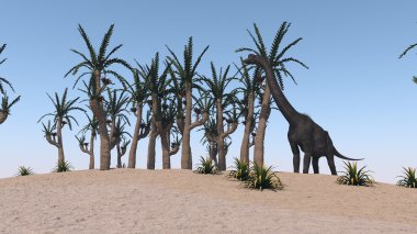 Tarih öncesi brachiosaurus dinozor