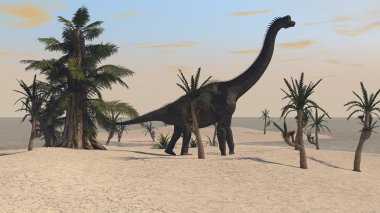GIGANT brachiosaurus dinozor