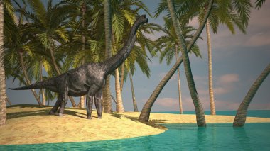 Brachiosaurus dinosaur clipart