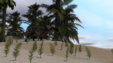 kahverengi einiosaurus dinozor