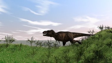 Tarih öncesi tyrannosaurus t-rex