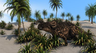 kahverengi einiosaurus dinozor