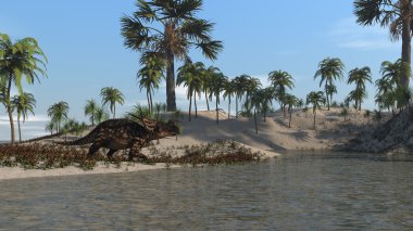 kahverengi einiosaurus dinozor