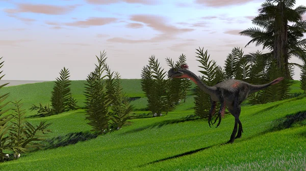 Гигантораптор-динозавр — стоковое фото