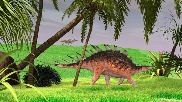 Oude kentrosaurus dinosaur — Stockfoto