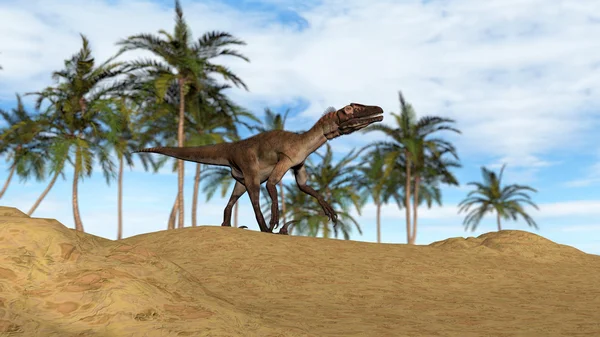 Ancient utahraptor — Stock Photo, Image