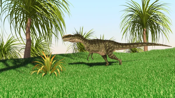 Dinosaurier-Monolophosaurier — Stockfoto