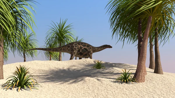 Dicraeosaurus na spacer — Zdjęcie stockowe