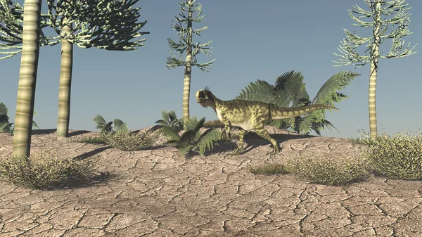 Monolophosaurus dinosaurie — Stockfoto