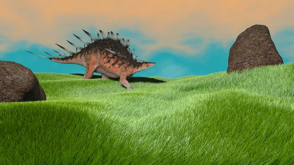 Dinosaure du Kentrosaurus préhistorique — Photo