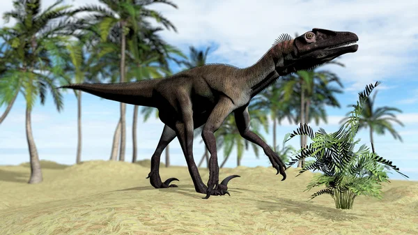 Стародавні utahraptor — стокове фото