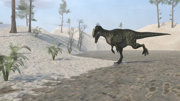 Dinosaurio monolofosaurio —  Fotos de Stock