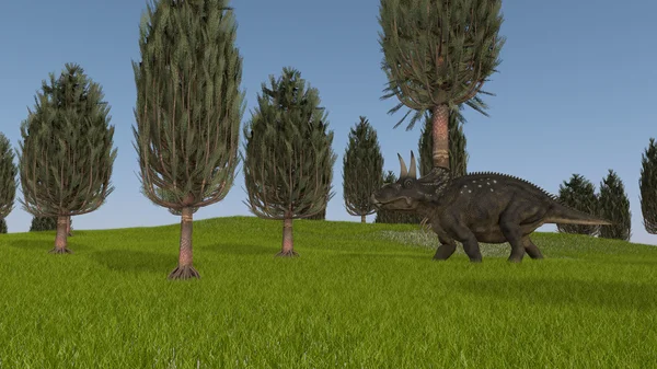 Динозавр бурого эйниозавра — стоковое фото
