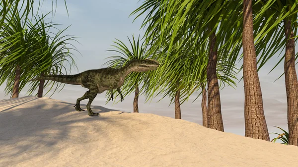 Monolophosaurus dinosaur — Stock Photo, Image