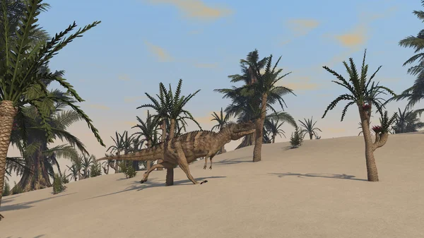 Ceratozaur dinozaur — Zdjęcie stockowe