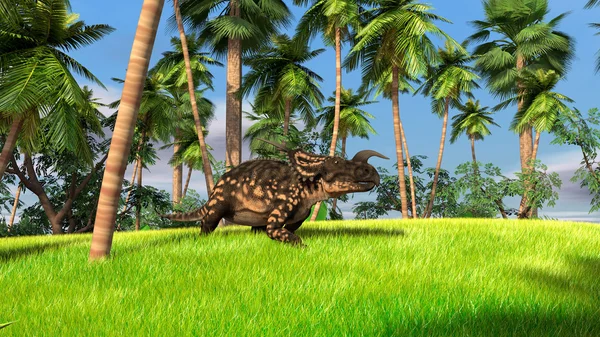 Коричневий einiosaurus — стокове фото