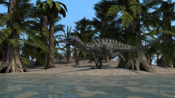 Сухомимимизный динозавр — стоковое фото