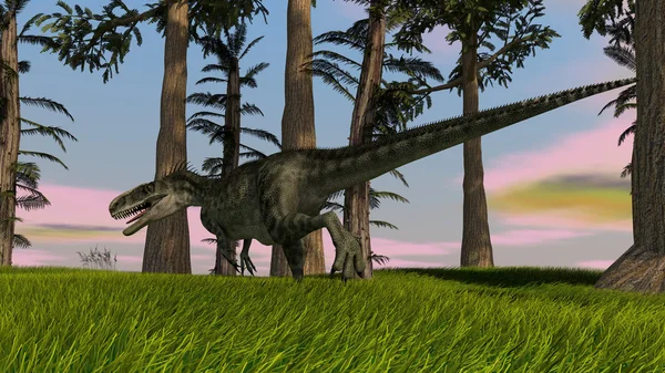 Monolophosaurus dinosaur — Stock Photo, Image