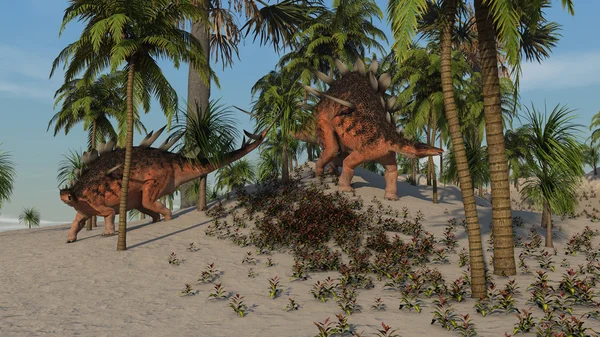 Kentrosaurus dinosaurs — Stock Photo, Image
