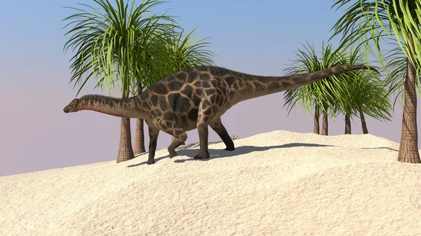 Dicraeosaurus på promenad — Stockfoto