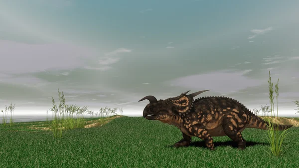 Kahverengi einiosaurus dinozor — Stok fotoğraf