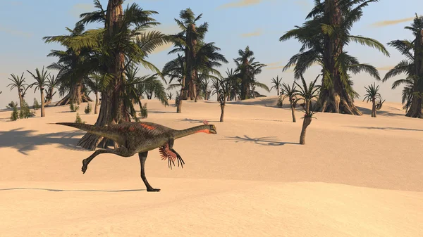 Гигантораптор-динозавр — стоковое фото