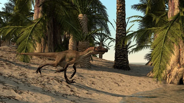 Динозавр, Ютараптор — стоковое фото