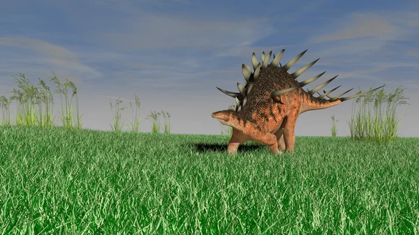 Динозавр стародавнього kentrosaurus — стокове фото